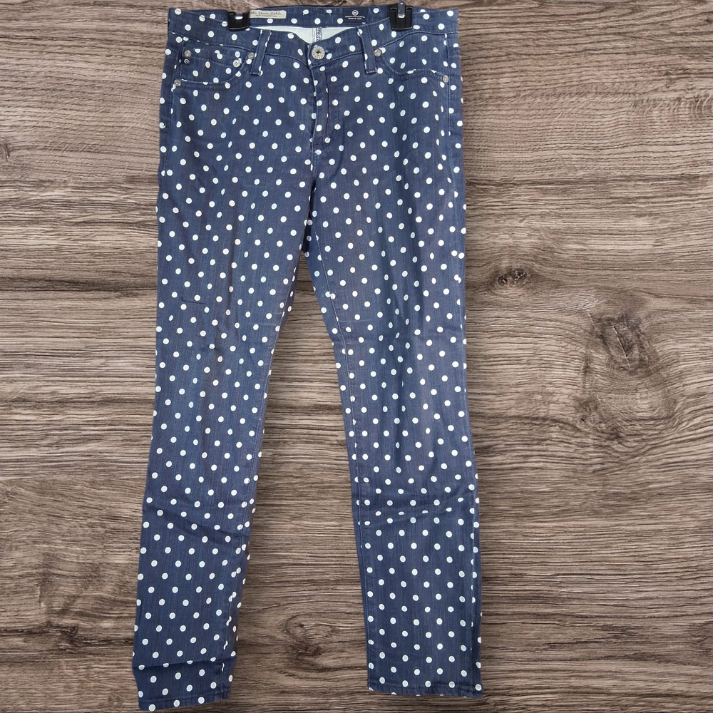 Polka Dot Blue Jeans